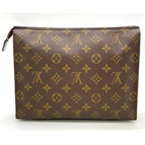 Louis Vuitton Monogram Poche Toilette 26 Clutch Bag W/Dust Bag 204-092425